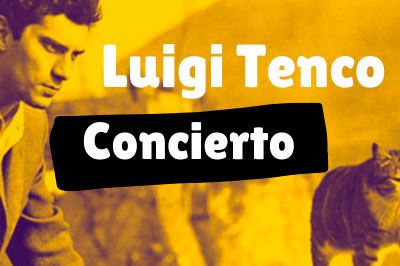 Cartel concierto Luigi Tenco